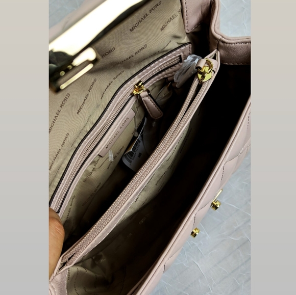 Michael Kors Soft Pink Sloan Quilted Shoulder Bag - Picture 4 of 8